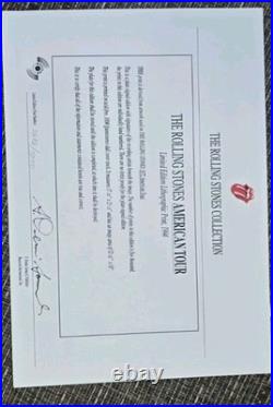 Rolling Stones 1972 American Tour Poster Plate Signed and Numbered #2683