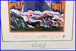 Rolling Stones 1978 US Tour Lithograph 1994 Plate Signed 3009/5000 COA 17.5x23.5