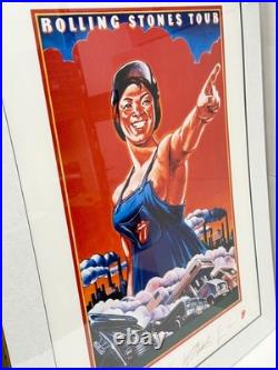 Rolling Stones 1978 US Tour Lithograph 1994 Plate Signed 3009/5000 COA 17.5x23.5