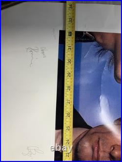 Rolling Stones 1998 Black and Blue Poster 4962/5000 Facsimile Signed + Mags