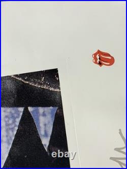 Rolling Stones 1998 Black and Blue Poster 4962/5000 Facsimile Signed + Mags