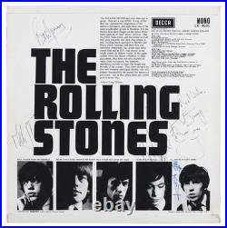 Rolling Stones (5) Jagger, Richards, Jones, Watts & Wyman Signed Album Cover BAS Rolling Stones (5) Jagger, Richards, Jones, Watts & Wyman Signed Album Cover BAS