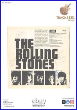 Rolling Stones (5) Jagger, Richards, Jones, Watts & Wyman Signed Album Cover BAS