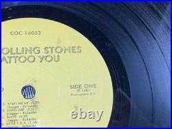 Rolling Stones (5) Jagger, Richards, Wood, & Watts SIGNED Tattoo You Album