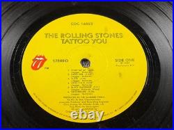 Rolling Stones (5) Jagger, Richards, Wood, & Watts SIGNED Tattoo You Album