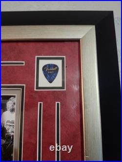 Rolling Stones 6x Signed Guitar Pickguard Mick Jagger Watts Stewart COA Display