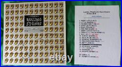 Rolling Stones 97 mint promo signed by Ron Wood 2019 gig Set list & tix AFTAL