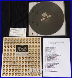 Rolling Stones 97 mint promo signed by Ron Wood 2019 gig Set list & tix AFTAL
