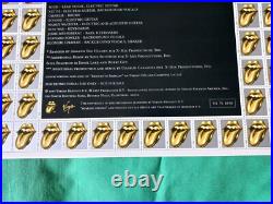 Rolling Stones 97 mint promo signed by Ron Wood 2019 gig Set list & tix AFTAL