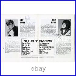 Rolling Stones All Stars'64 Programme Signed By All Artists Wyman Archive (UK)