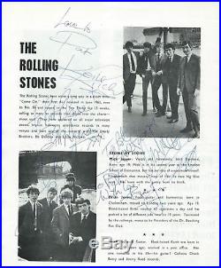 Rolling Stones Autograph A Superb Fully Signed All Stars 64 Programme /epperson
