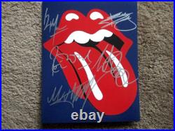 Rolling Stones Autographed (5) 8x10 withCOA