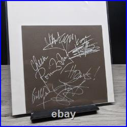 Rolling Stones Autographed 5x5 Card All 5 Signatures World Wide Graphs COA