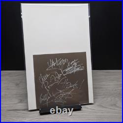 Rolling Stones Autographed 5x5 Card All 5 Signatures World Wide Graphs COA