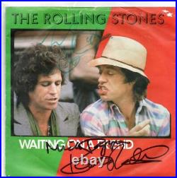 Rolling Stones Autographed 7 in Vinyl Waiting for a Friend