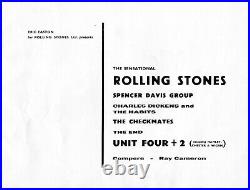 Rolling Stones Autographed Booklet 5 Stones include Brian Jones & Stevie Winwood