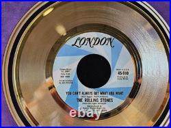 Rolling Stones Autographed Mick Jager And Keith Richard's Picture And Gold Album