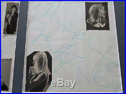 Rolling Stones Autographs Mick Jagger +marianne Faithfull Germany 1967 + Photos