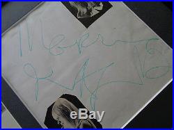 Rolling Stones Autographs Mick Jagger +marianne Faithfull Germany 1967 + Photos