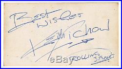 Rolling Stones Autographs/Signed Brian Jones Keith Richard Mick Jagger 1963 Rare