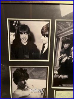 Rolling Stones Autographs display inc Brian Jones COA