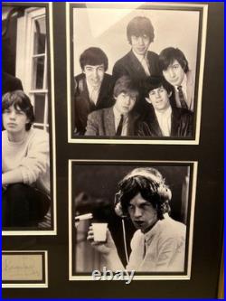 Rolling Stones Autographs display inc Brian Jones COA