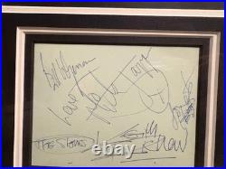 Rolling Stones Autographs display inc Brian Jones COA