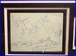 Rolling Stones Autographs display inc Brian Jones COA