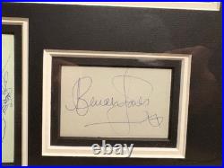 Rolling Stones Autographs display inc Brian Jones COA