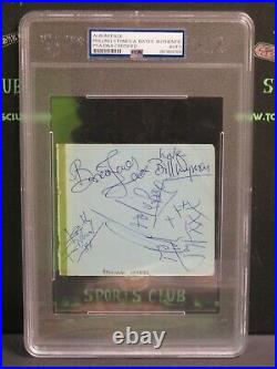 Rolling Stones Band Autographed Signed Album Page Cut Jagger Richards Psa Al2