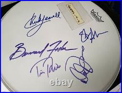 Rolling Stones Band Signed Drumhead COA