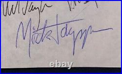 Rolling Stones Band Vintage Signed Cut Page Jagger Richards Taylor Wyman Watts