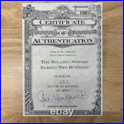 Rolling Stones Behind The Buttons Book Box Set CD Signed Gered Mankowitz #563