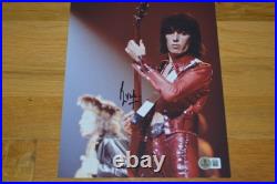 Rolling Stones Bill Wyman Autographed 8x10 Vintage Photo with Beckett Hologram
