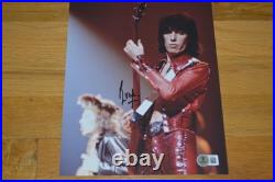 Rolling Stones Bill Wyman Autographed 8x10 Vintage Photo with Beckett Hologram
