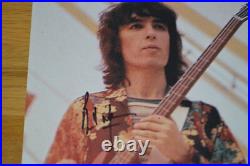 Rolling Stones Bill Wyman Autographed 8x10 Vintage Photo with Beckett Hologram