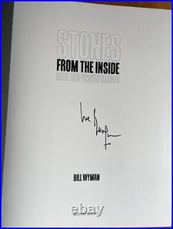(Rolling Stones) Bill Wyman Autographed Book Stones From The Inside NEW
