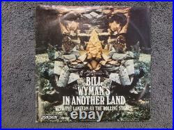 Rolling Stones Bill Wyman In Another Land Autographed Picture Sleeve 7