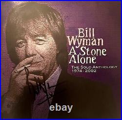 Rolling Stones Bill Wyman Signed Autograph'A Stone Alone' CD Insert 2006