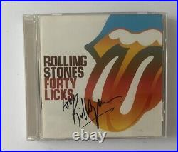 Rolling Stones Bill Wyman Signed Autograph'Forty Licks' (2002) CD Booklet COA