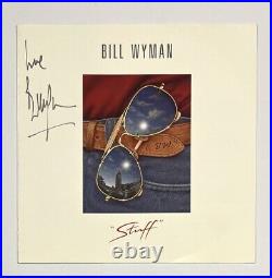 Rolling Stones Bill Wyman Signed Autograph Stuff (1992) CD COA