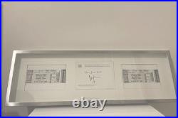 Rolling Stones Bill Wyman Signed Autograph with2012 Concert Tickets Framed display