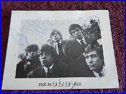 Rolling Stones Brian Jones 1964 Decca Signed/Autographed Promo Card With PSA COA