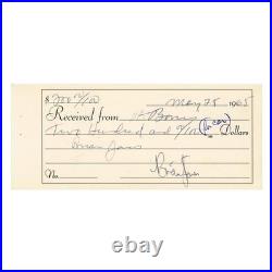 Rolling Stones Brian Jones Signed 1965 American Tour Cash Receipt (USA)