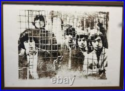 Rolling Stones Caged Limited Edition Print Signed Numbered