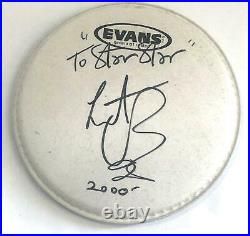 Rolling Stones Charlie Watts Autographed Ultra Rare To Star Star 9 Drumhead