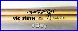 Rolling Stones Charlie Watts Hand Signed Autographed Signature Drumsticks! Proof