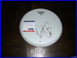 Rolling Stones Charlie Watts Signed Autographed 10 Drumhead Drum PSA Certified