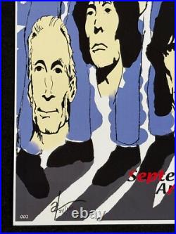 Rolling Stones Concert Poster from Aaragon Ballroom Signed 34/100 Original 2002