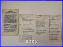 Rolling Stones Contract Documents Relating To Allen Klein Signed Court Copies